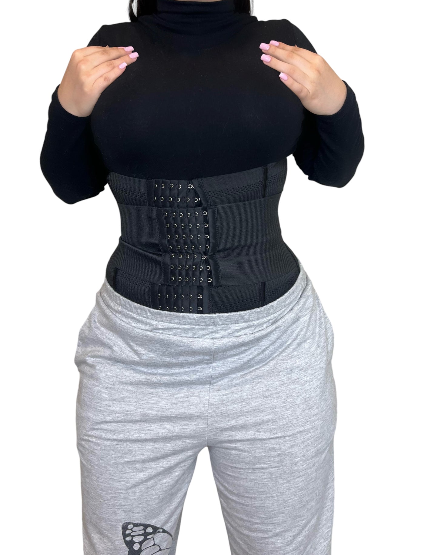 Waist Trainer Double Belt Shaper Corset Women Tightens Belly Postpartum Seamless Faja Body Shaper