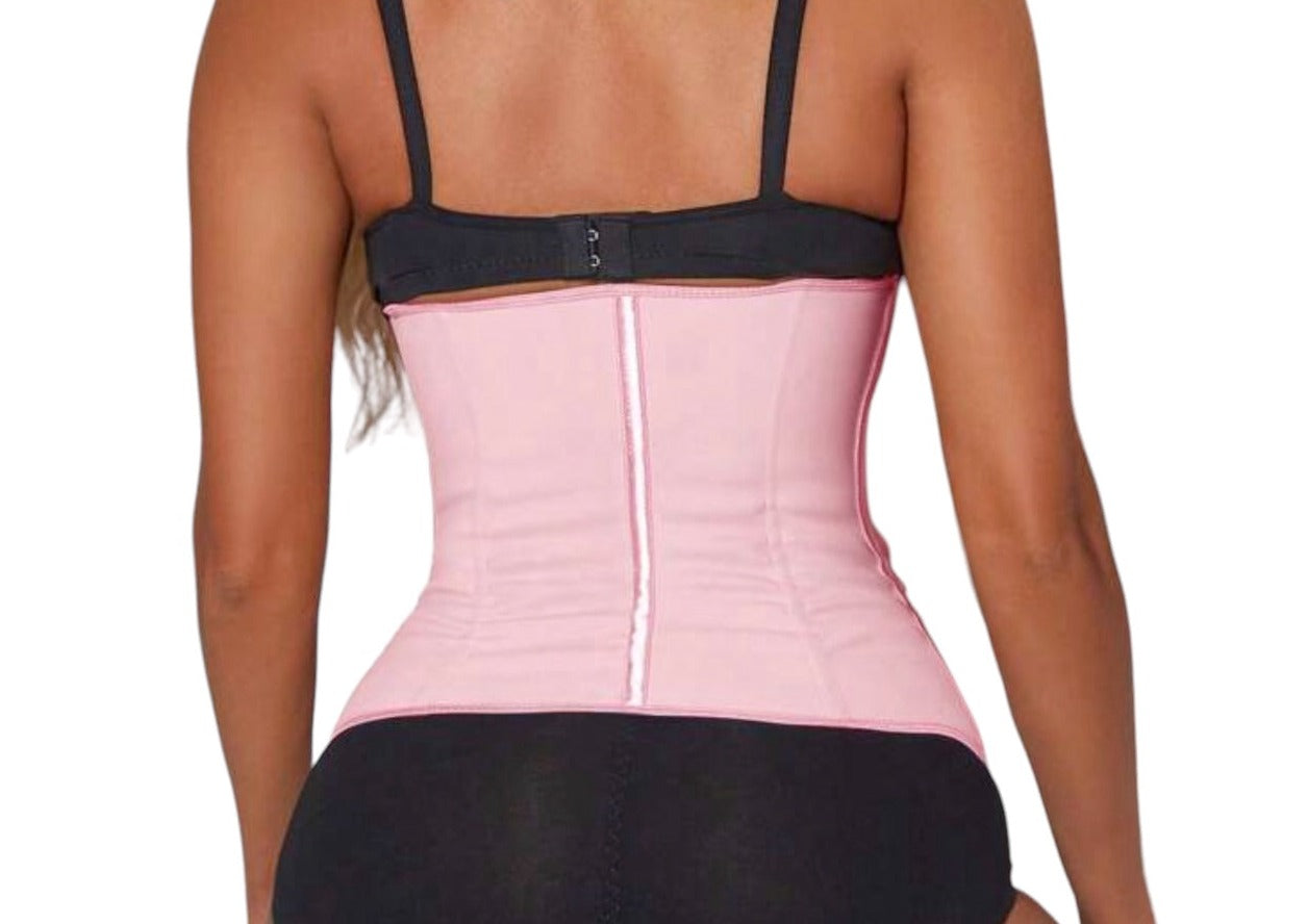 Pink Waist Trainer Breathable Comfort Girdle Women Faja Sports Waist Band